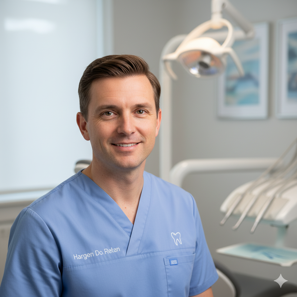 Headshot of Dr. Mike R., a confident dental professional.